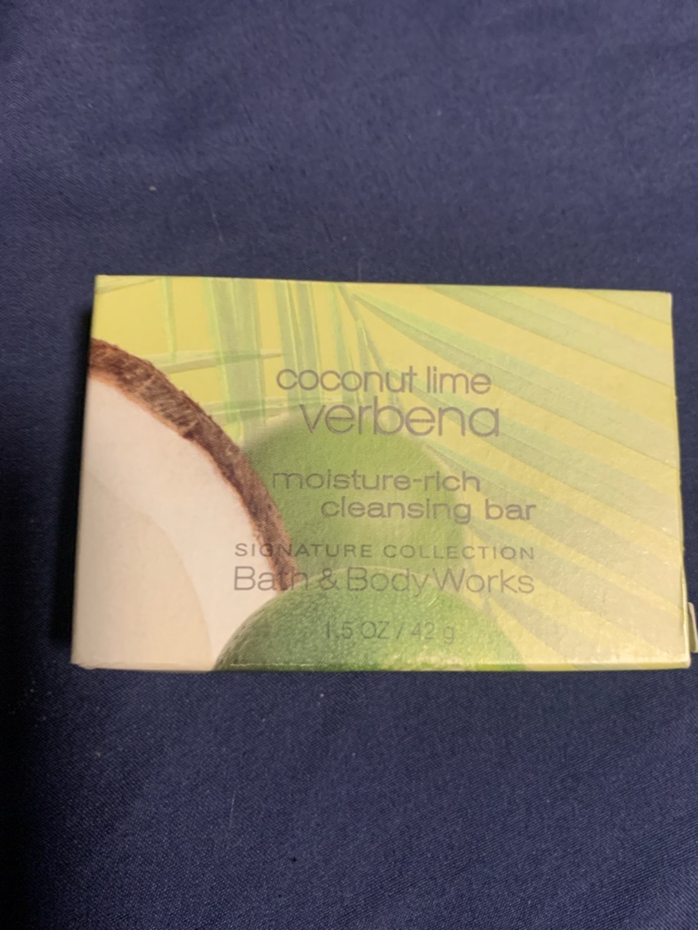 Bath & Body Works Coconut Lime Verbena Cleansing Bar - Yellow & Green